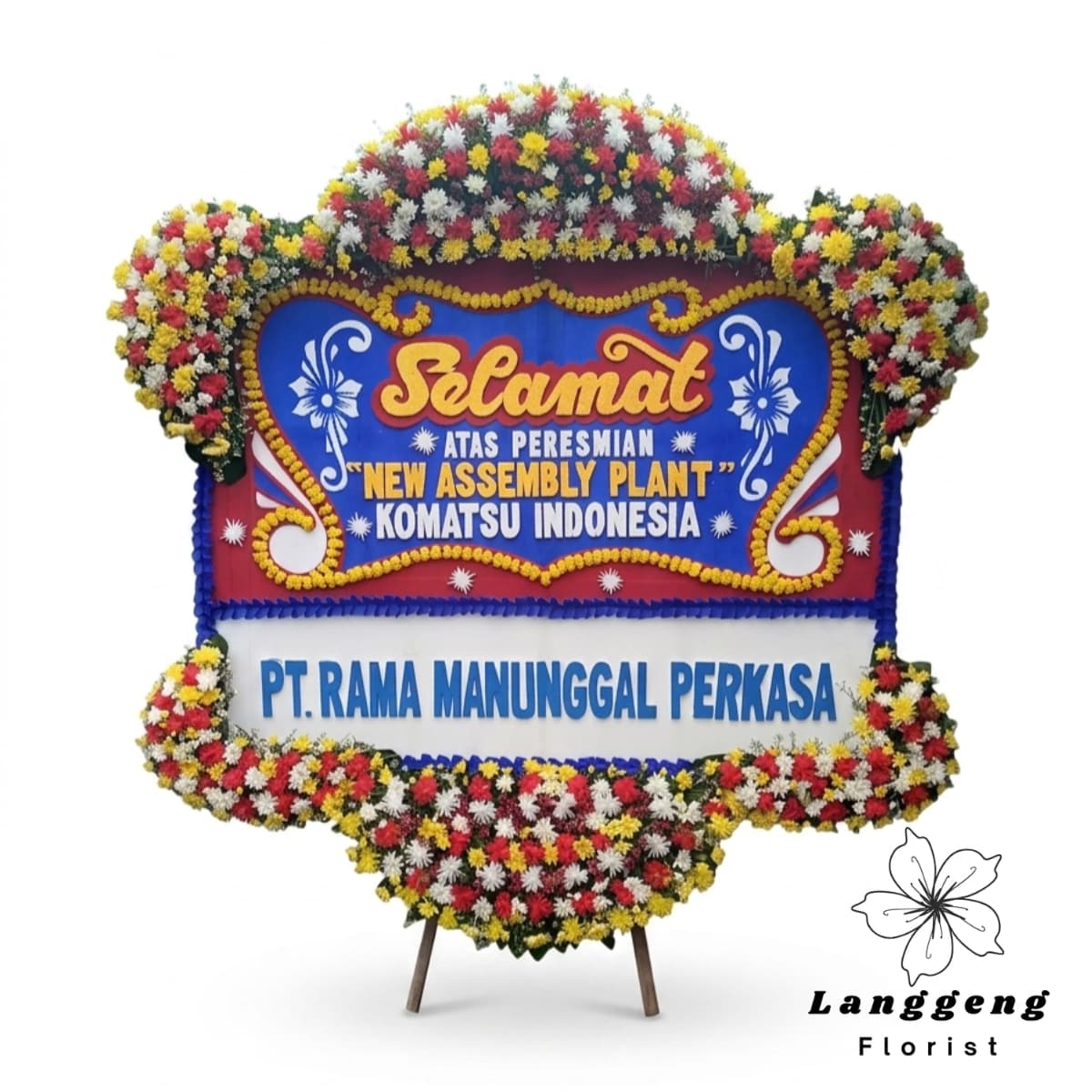 karangan bunga ucapan selamat di toko bunga Bekasi