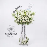 Standing Flower duka cita warna putih