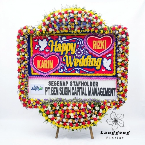 Bunga Papan wedding Bekasi