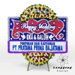 bunga papan wedding